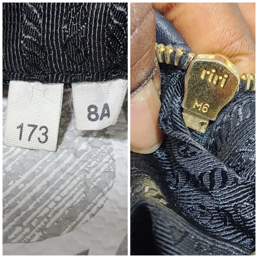Authentic Prada Nylon and Leather Satchel Bag Black